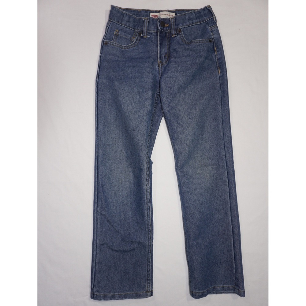 Levi's Size 8 Reg Blue Denim 514 Straight Leg Jeans